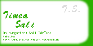 timea sali business card